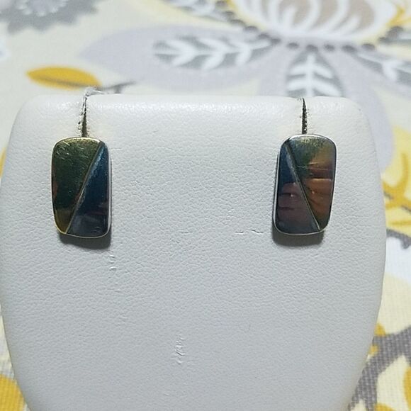 Lia Sophia Silver & Gold Earrings - Picture 1 of 3